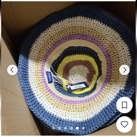 NWT Hat Attack Remy Multi Bucket in Navy Stripe - Picture 6 of 6